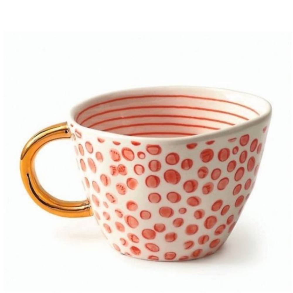 Paper Source Ceramic Polka Dot Mug